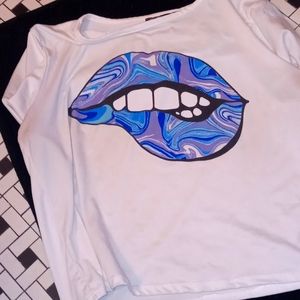 A colorful crop top from Rainbow